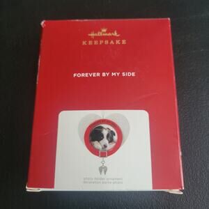 Forever By My Side Hallmark 2021 Keepsake Porcelain Frame Pet Ornament